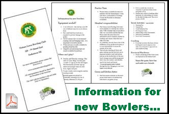 Information Brochure for new Bowlers